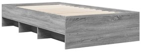 vidaXL Πλαίσιο Κρεβατιού Γκρι Sonoma 90 x 190 εκ. Επεξεργασμένο Ξύλο