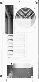 Darkflash DS900W θήκη υπολογιστή χωρίς ανεμιστήρες (Λευκό)