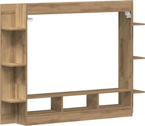 vidaXL Ντουλάπι TV artisan δρυς 152 x 22 x 113 εκ. Επεξεργασμένο ξύλο