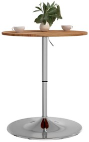 vidaXL Τραπέζι Μπαρ Αν. Καφέ Ø60x89,5 εκ. από Μασίφ Ξύλο Δρυός