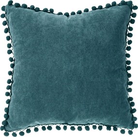 Διακοσμητικό Μαξιλάρι Βελουτέ (40x40) A-S Pompon Blue 131656Q