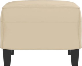 vidaXL Υποπόδιο Κρεμ 60x50x41εκ. από Ύφασμα Μικροϊνών