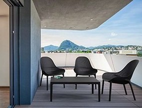 Πολυθρόνα Sky Lounge Σκούρο Γρι