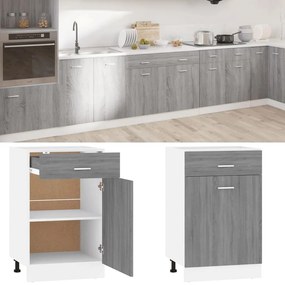 vidaXL Έπιπλο Με Συρτάρι Lyon Γκρι Sonoma 50x46x81,5 εκ. Επεξεργ. Ξύλο