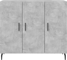 vidaXL Ντουλάπι Γκρι Σκυροδέματος 90x34x80 εκ. Επεξεργασμένο Ξύλο
