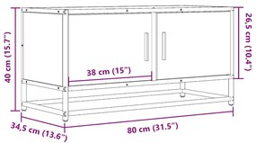 ΈΠΙΠΛΟ ΤΗΛΕΟΡΑΣΗΣ SONOMA ΔΡΥΣ 80X34,5X40ΕΚ ΕΠΕΞ. ΞΥΛΟ/ΜΕΤΑΛΛΟ 848825