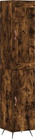 vidaXL Ντουλάπι Καπνιστή δρυς 34,5x34x180 εκ. από Επεξεργασμένο Ξύλο