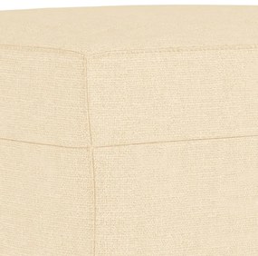 vidaXL Πάγκος Κρεμ 70 x 35 x 41 εκ. Υφασμάτινος