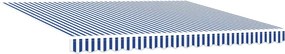 vidaXL Σκελετός Τέντας Μπλε και άσπρο 400 x 300 εκ