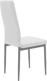 Τραπεζαρία Balou-Parker pakoworld σετ 5τεμ λευκό Φ120x73εκ