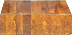vidaXL Νιπτήρας 50 x 35 x 10 εκ. από Μασίφ Ξύλο Teak