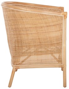 ΠΟΛΥΘΡΟΝΑ APRON HM9818 RATTAN ΠΛΕΚΤΟ ΣΕ ΦΥΣΙΚΟ-ΛΕΥΚΟ ΜΑΞΙΛΑΡΙ 75x70x85Υεκ. - 0610427 - HM9818