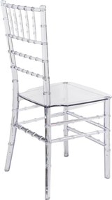 Καρέκλα Tiffany pakoworld διάφανο pc 38.5x46x88εκ