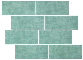 vidaXL Πλακάκι Subway 20 pcs Γκρι Πράσινο 29 x 21 εκ