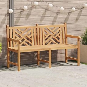 vidaXL Παγκάκι κήπου Καφέ 150 x 60 x 90 εκ Μασίφ ξύλο teak