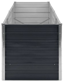 vidaXL Ζαρντινιέρα Υπερυψωμένη Ανθρακί 240x80x77 εκ. Γαλβαν. Χάλυβας