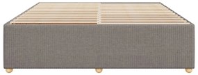 vidaXL Σκελετός Κρεβατιού Χωρίς Στρώμα Taupe 200x200 εκ.Υφασμάτινο