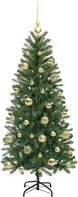 vidaXL Τεχνητό Χριστουγεννιάτικο Δέντρο Πράσινο 150 cm ΠΕ και PVC