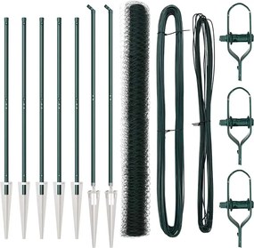 vidaXL Στύλος Περιφράξεων Πράσινο 10 x 1,5 μ (50 μμ πλέγμα)