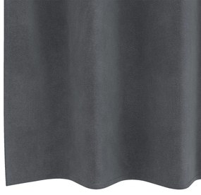 vidaXL Curtains Blackout  με Μάτια 2 τμχ Σούπερ Ανοιχτό Γκρι Βελούδο