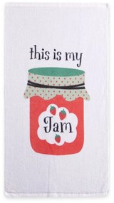 Ποτηρόπανο Βελουτέ My Jam White Nef-Nef 40x60cm 100% Cotton