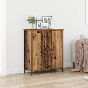 vidaXL Μπουφές Παλιό Ξύλο 70x30x80 εκ Κατασκευασμένο Ξύλο και Χάλυβας