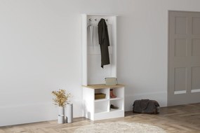 Έπιπλο Εισόδου Ζαφείρι / Λευκό MARE 64x43x175