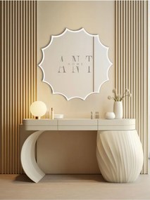 Stewehome Ασύμμετρος καθρέφτης τοίχου από γυαλί 60x60 cm