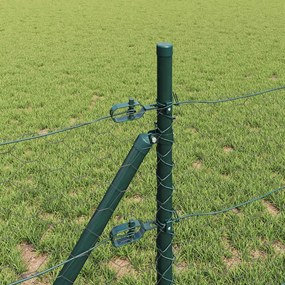 vidaXL Έξιγωνο φράχτη σταθερού εδάφους 100 x 0,8 μ Γκρι Δίχτυ