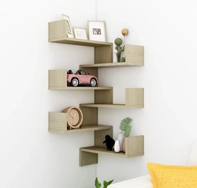 vidaXL Γων. Ραφιέρες Τοίχου 2 τεμ. Sonoma Δρυς 40x40x50 εκ. Επεξ. Ξύλο