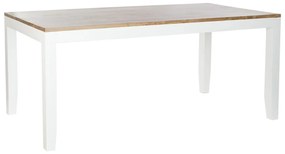 Τραπεζαρία DKD Home Decor Λευκό Καφέ ξύλο ακακίας Ξύλο από Μάνγκο 200 x 100 x 80 cm