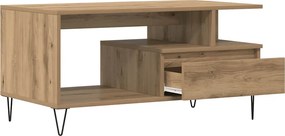 vidaXL Τραπεζάκι Σαλονιού τεχνίτης Δρυς 90x49x45 εκ. Επεξεργασμ. Ξύλο
