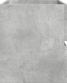 vidaXL Ντουλάπι Νιπτήρα Γκρι Σκυροδέματος 100x38,5x45 εκ. Επεξ. Ξύλο
