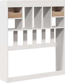 vidaXL Κεφαλάρι με Αποθ. Χώρο Λευκό 75 εκ. από Μασίφ Ξύλο Πεύκου