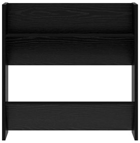 vidaXL Ντουλάπες παπουτσιών τοίχου 2 pcs Μαύρη δρυς 60 x 18 x 60 εκ