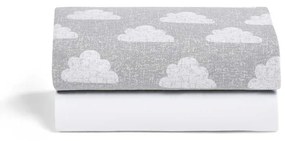 SNUZ Σετ σεντόνια για λίκνο 2τμχ 44x80cm Cloud