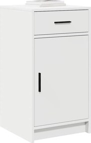 vidaXL Πλαϊνό γραφείο Λευκό 40 x 40.5 x 75 εκ Επεξεργασμένο ξύλο