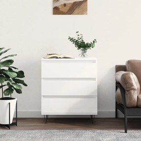vidaXL Ντουλάπι Γυαλιστερό Λευκό 60x35x70 εκ. από Επεξεργασμένο Ξύλο