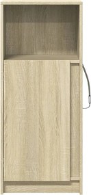 vidaXL Ντουλάπι με Φώτα LED Sonoma Δρυς 42,5x34x100 εκ. Επεξ. Ξύλο