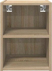vidaXL Κρεμαστό ντουλάπι με αποθήκευση Δρύς Sonoma 30 x 29,5 x 40 εκ.