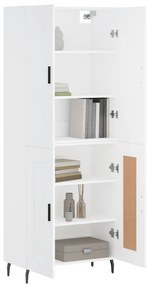 vidaXL Ντουλάπι Λευκό 69,5x34x180 εκ. από Επεξεργασμένο Ξύλο