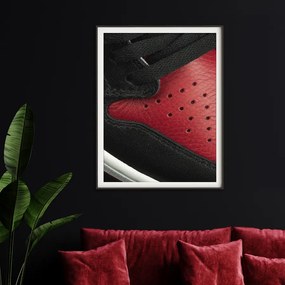 Πόστερ &amp; Κάδρο Air Jordan Sneakers KDS010C 22x31cm Μαύρο Ξύλινο Κάδρο (με πόστερ)