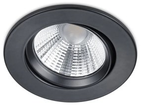 Φωτιστικό Σποτ Χωνευτό Κινητό Trio Lighting Pamir 650510132 Μαύρο Ματ (IP23)