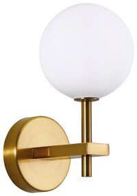 Φωτιστικό Τοίχου - Απλίκα SE21-GM-16 ROYALE GOLD MATT OPAL GLASS WALL LAMP Γ3 - 21W - 50W - 77-8285