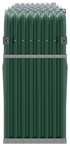 vidaXL Ξυλοθήκη Πράσινη 234 x 45 x 100 εκ. από Γαλβανισμένο Ατσάλι