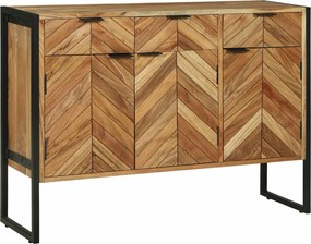 vidaXL Πλαϊνό γραφείο 100 x 30 x 75 εκ Μασίφ ξύλο ακακίας