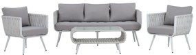 Intrahome ΣΕΤ ΣΑΛΟΝΙ 4ΤΜΧ ΑΛΟΥΜΙΝΙΟΥ ΜΕ KUCASABLANCALCASABLANCA_LUMPURLOEMFONCASABLANCALTCASABLANCAIEIN ΛΕΥΚΟ .12 intraho-1727180