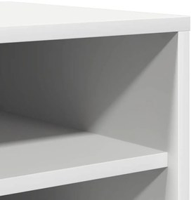 vidaXL Παπουτσοθήκη Λευκή 31,5 x 35 x 90 εκ. από Επεξ. Ξύλο