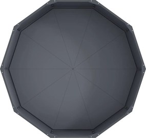 vidaXL Γλάστρα Ανθρακί 120 x 120 x 35 εκ Ατσάλι