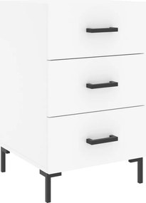 vidaXL Κομοδίνο Λευκό 40 x 40 x 66 εκ. από Επεξεργασμένο Ξύλο